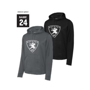 Dragons Lacrosse Moisture Wicking Performance Hoody in Grey or Black