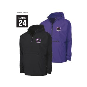 Dragons Lacrosse Lightweight Summer UNLINED Team Windbreaker in Purple or Black