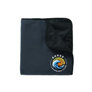 Surge Lacrosse Fleece Field Blanket in Black