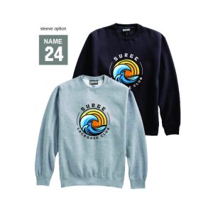 Surge Lacrosse Heavyweight Crew Neck in Black or Grey