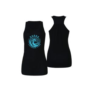 Surge Lacrosse Girl's/Women's Racerback Tank Top in Black