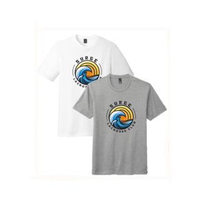 Surge Lacrosse Short Sleeve Tri Blend Tee in White or Grey