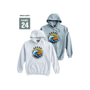 Surge Lacrosse Heavyweight Cotton Hoody in White or Grey