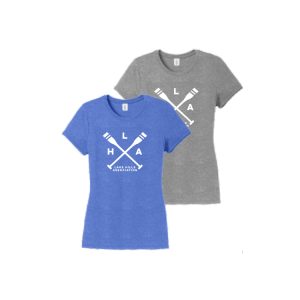 WOMEN'S Lake Hills Tri Blend Short Sleeve Tee in Royal Frost or Grey
