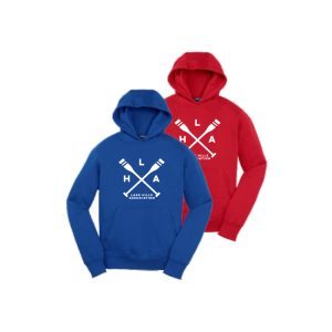 YOUTH Lake Hills Heavyweight Fleece Hoody in Royal or Red