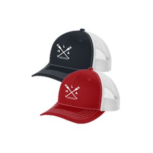 YOUTH Lake Hills Trucker Hat in Navy/White or Red/White