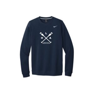 UNISEX Lake Hills NIKE Club Fleece Crew Neck Sweatshirt in Navy