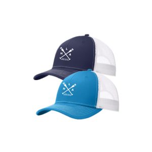 UNISEX Lake Hills Trucker Hat in Navy/White or Pacific Blue/White