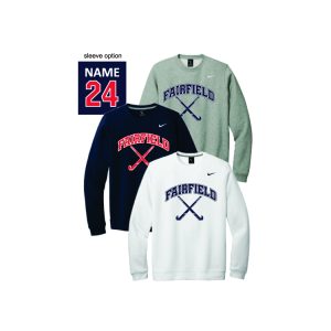 FYFHA Unisex NIKE Club Fleece Crew Neck Sweatshirt in White or Navy or Grey