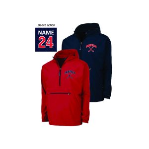 FYFHA Lightweight UNLINED Team Windbreaker in Red or Navy