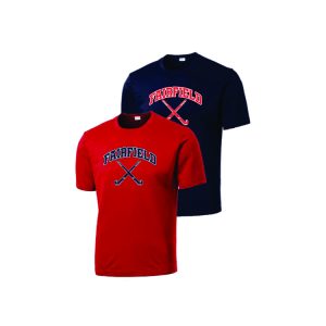 FYFHA Short Sleeve Performance Wicking Tee in Navy or Red