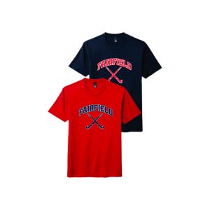 FYFHA Short Sleeve Tri Blend Tee in Red or Navy