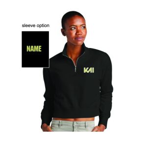 *NEW* KAI Women's Soft Fleece 1/2 Zip Pullover in Black