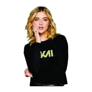 *NEW* KAI Women's LONG Sleeve Midi Dri-Fit Tee in Black