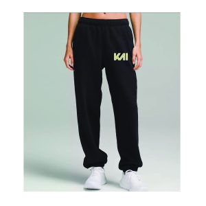 *NEW* KAI Women's LuluLemon Mid-Rise Oversized Scuba Joggers in Black