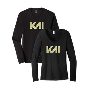 *NEW* KAI LONG Sleeve Tri Blend Long Sleeve Tee in Black- Adult, Women's & Youth