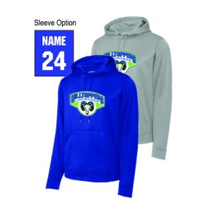 Carolina Hilltoppers Moisture Wicking Performance Hoody in Grey or Royal