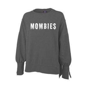 MOMbies Camden Spliced Crew Neck Sweatshirt in Grey