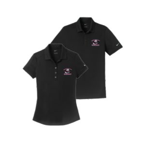 *NEW*For Dads & Moms* Garden City Rams Lacrosse NIKE Dri Fit Polo Shirt in Black