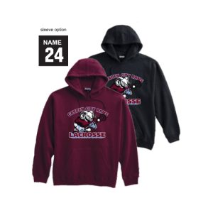 *NEW COLOR* Garden City Rams Lacrosse Heavyweight Hoody in Maroon or Black