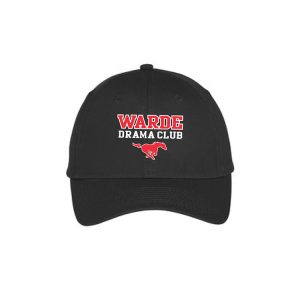 Warde Drama Club Soft Brushed Cotton Cap in Black