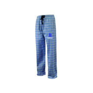 BYLA Soft Flannel Pajama Pants in Grey/Royal Plaid
