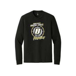 *MEN'S-WOMEN'S-YOUTH*Bryant Swimming & Diving FAMILY LONG Sleeve Tri Blend Tee in Black