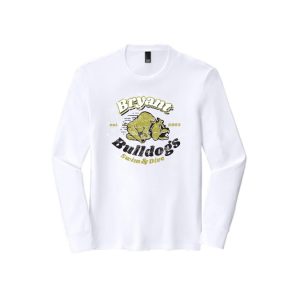 *MEN'S-WOMEN'S-YOUTH*Bryant Swimming & Diving LONG Sleeve Tri Blend Tee in White