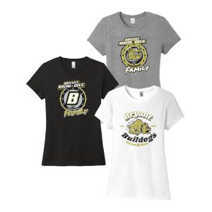 *WOMEN'S*Bryant Swimming & Diving FAMILY SHORT Sleeve CREW NECK Tri Blend Tee BUNDLE