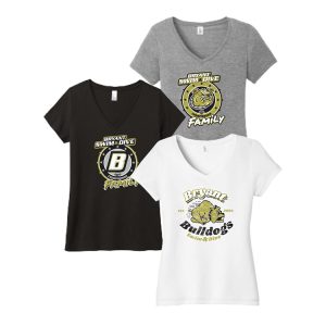 *WOMEN'S*Bryant Swimming & Diving FAMILY SHORT Sleeve V NECK Tri Blend Tee BUNDLE