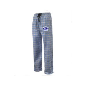 BYLA Soft Flannel Pajama Pants in Grey/Royal Plaid