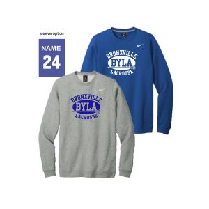 BYLA NIKE Club Fleece Crew Neck Sweatshirt in Royal or Grey