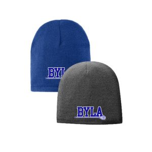 BYLA Fleece LINED Beanie Hat in Royal Blue or Grey