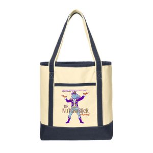 NMYB Nutcracker 2024 Limited Edition Large Cotton Canvas Tote Bag in Natural/Black