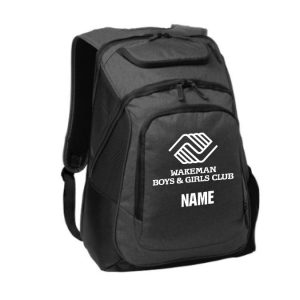 Wakeman Boys & Girls Club Executive Backpack in Black