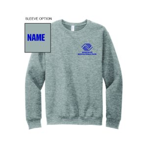 Wakeman Boys & Girls Club Heavyweight Crew Neck Sweatshirt in Grey
