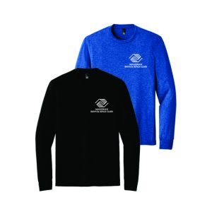 Wakeman Boys & Girls Club LONG Sleeve Tri Blend Tee in Black or Royal Frost
