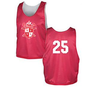 BOYS GRADES 7 and 8 ONLY: TZYLA Official Practice Pinnie-Required to Order