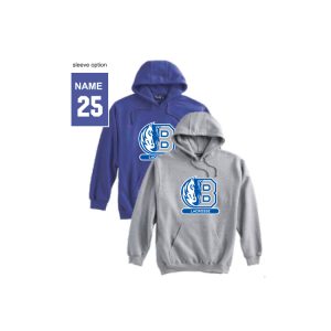 Bronxville Lacrosse Heavyweight Hoody in Royal Or Grey