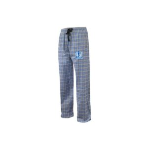 Bronxville Lacrosse Soft Flannel Pajama Pants in Grey/Royal Plaid