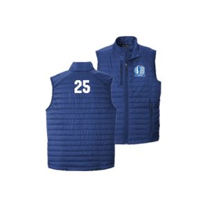 *Great for Moms & Dads* Bronxville Lacrosse Puffer Vest in Blue