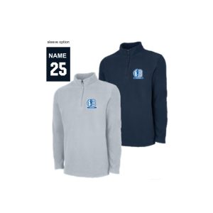 Bronxville Lacrosse Microfleece 1/4 Zip Pullover in Navy or Grey