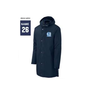 Bronxville Lacrosse Weatherproof Sideline Parka in Navy