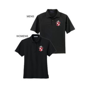 **For Dads & Moms** Tappan Zee Youth Lacrosse Wicking Polo Shirt in Black