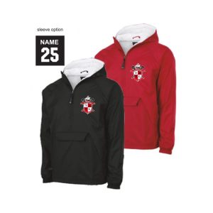 **NEW Color**Tappan Zee Youth Lacrosse LINED 1/4 Zip Pullover Jacket in Red or Black