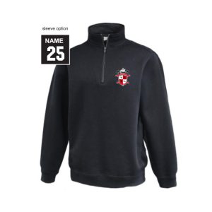 **NEW Color**Tappan Zee Youth Lacrosse 1/4 Zip Fleece Pullover in Black