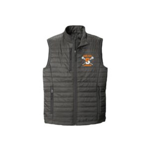 *Great for Moms & Dads* Shelton Youth Lacrosse Puffer Vest in Dark Grey