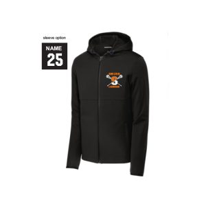 *Great for Dads & Moms*Shelton Youth Lacrosse HOODED Soft Shell Jacket in Black