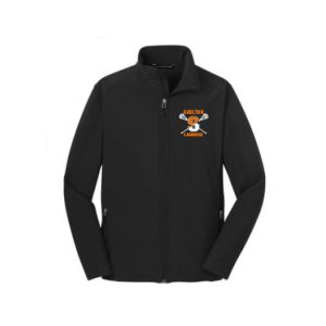 **Great for the Family** Shelton Youth Lacrosse Soft-Shell Jacket- NO HOOD- in Black