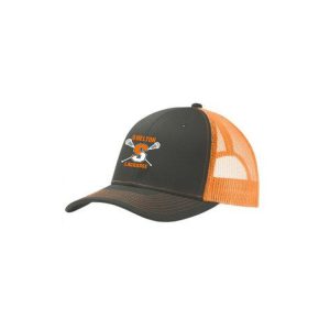 Shelton Youth Lacrosse ADJUSTABLE Snapback Trucker Hat in Grey/Orange